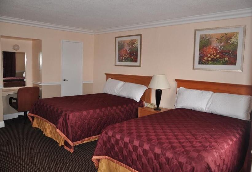 غرفه قياسيه سريرين مزدوجين, Americas Best Value Inn   Downtown Oakland/lake Merritt