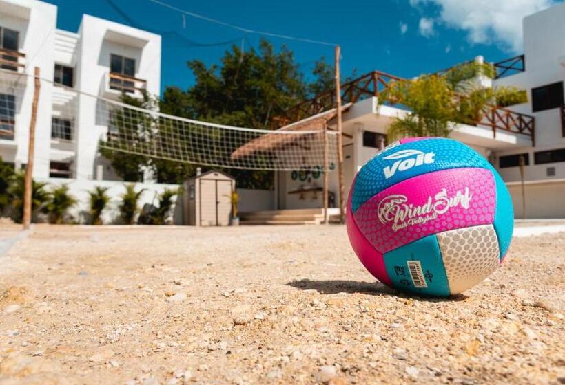 חדר דחוקס עם מיטת קינג, Villas Palmar Holbox