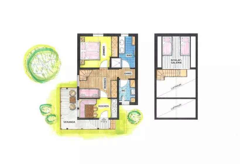 １階の１ベッドルームアパートメント, Feelfree Nature Resort
