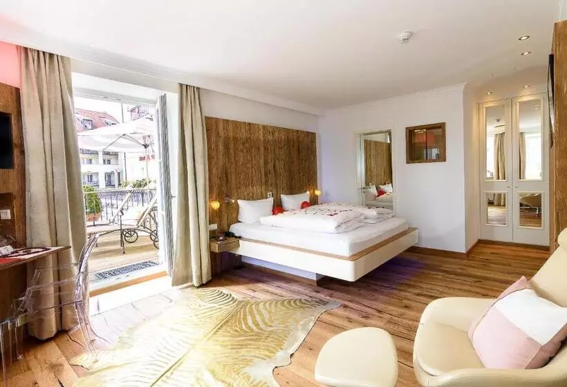 バルコニー付きデラックスルーム, Yachthotel Helvetia Spa  Und Wellnessdomizil