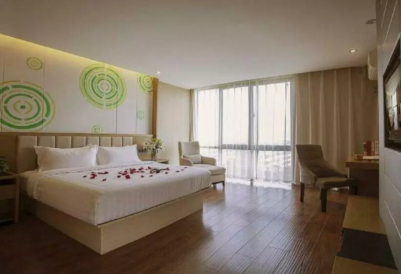 クイーンサイズベッドのスタンダードルーム, Greentree Inn Jiangsu Taizhou Dongfeng Road Express