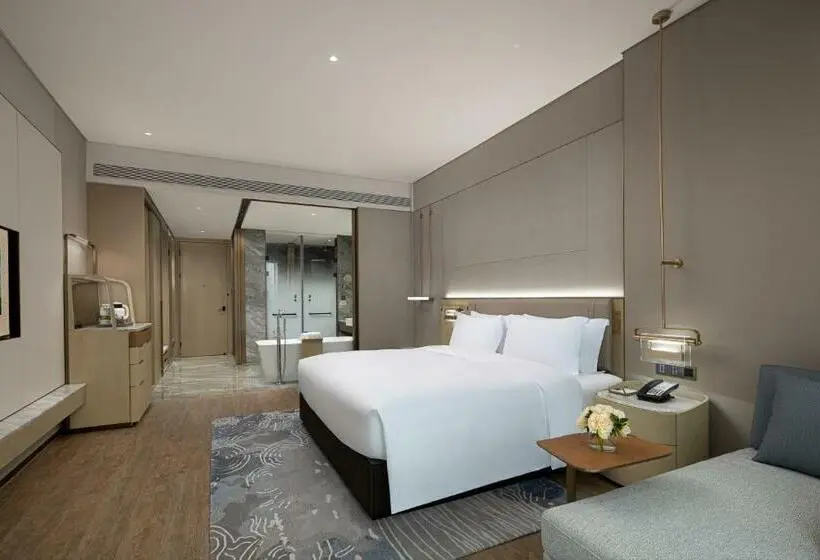 キングサイズベッドのデラックスルーム, Wonderland Hotel Ningbo International Conference Center