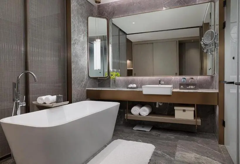 キングサイズベッドのデラックスルーム, Wonderland Hotel Ningbo International Conference Center