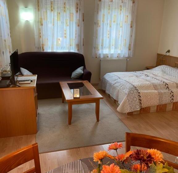 テラス付きスタンダードワンルーム, Garda Wellness Apartmanház