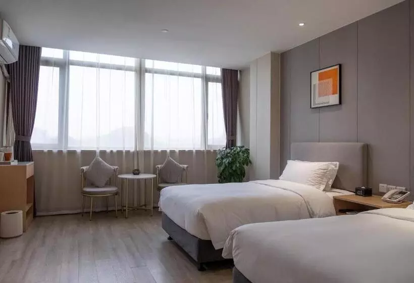 اتاق لوکس, Shanghai Joyful Yard Hotel Free Shuttle Bus From Pudong Airport And Disneylan