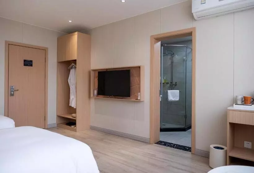 اتاق لوکس, Shanghai Joyful Yard Hotel Free Shuttle Bus From Pudong Airport And Disneylan