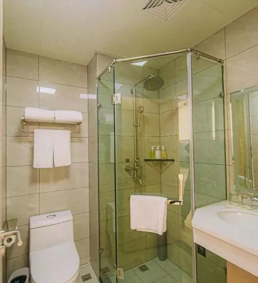 اتاق لوکس, Shanghai Joyful Yard Hotel Free Shuttle Bus From Pudong Airport And Disneylan