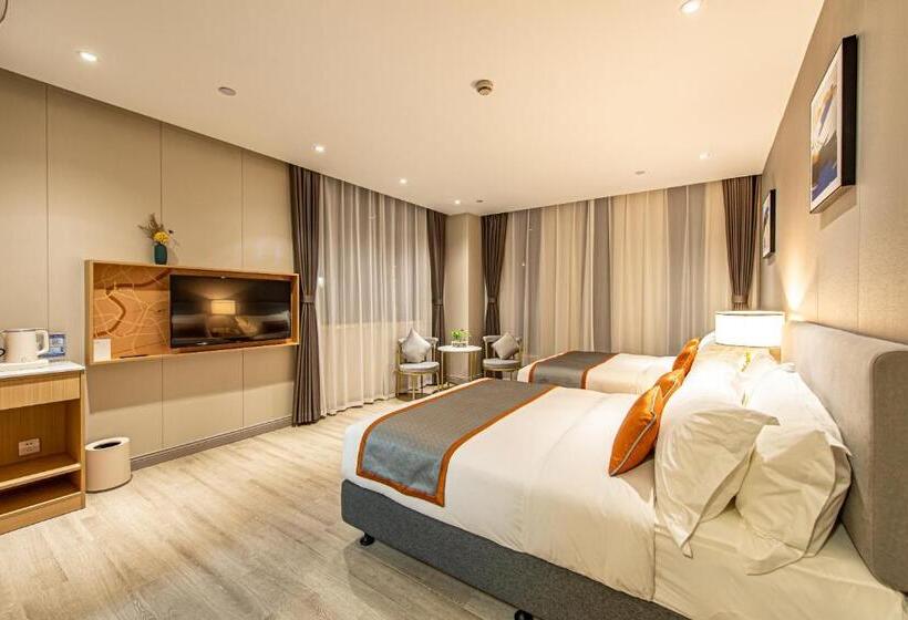 패밀리 룸, Shanghai Joyful Yard Hotel Free Shuttle Bus From Pudong Airport And Disneylan