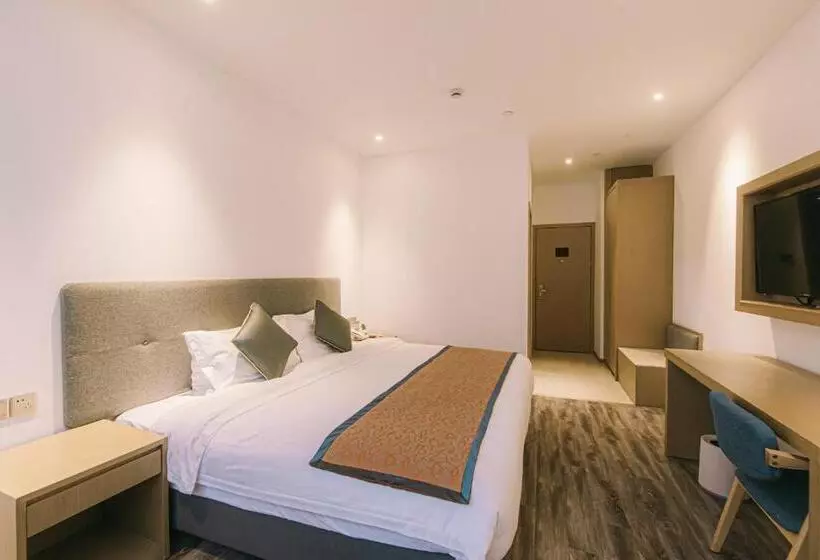اتاق استاندارد, Shanghai Joyful Yard Hotel Free Shuttle Bus From Pudong Airport And Disneylan