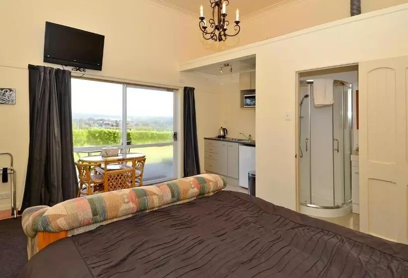 キングサイドベッドのスタンダードワンルーム, Manor Views Nz