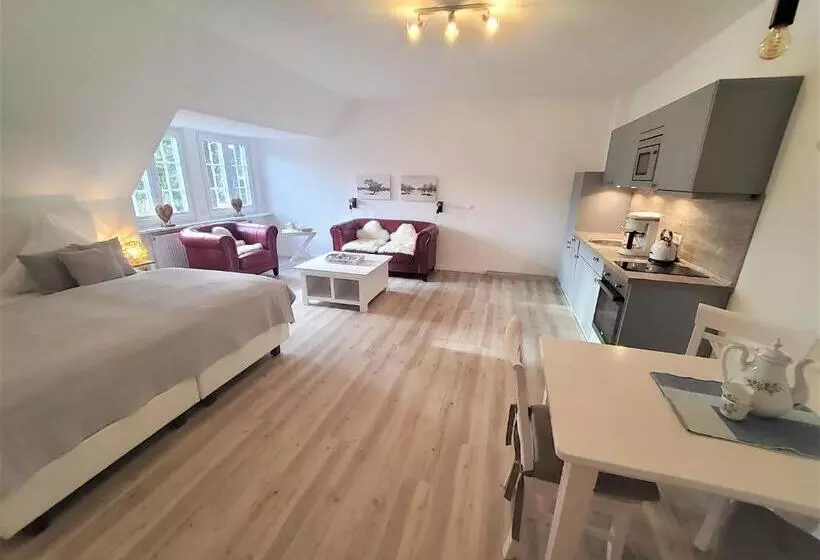 庭の見える1ベッドルームアパートメント, Landhotel Garni Zur Linde