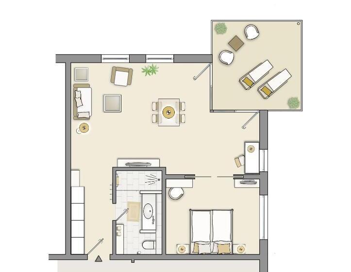 סוויטה, Strandhotel Dünenmeer Adults Only