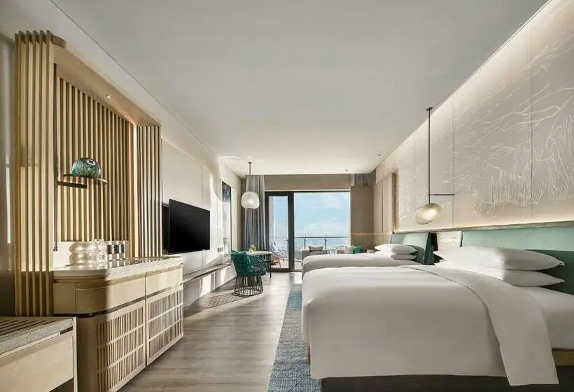2ダブルベッドのスタンダードルーム, Qinhuangdao Marriott Resort