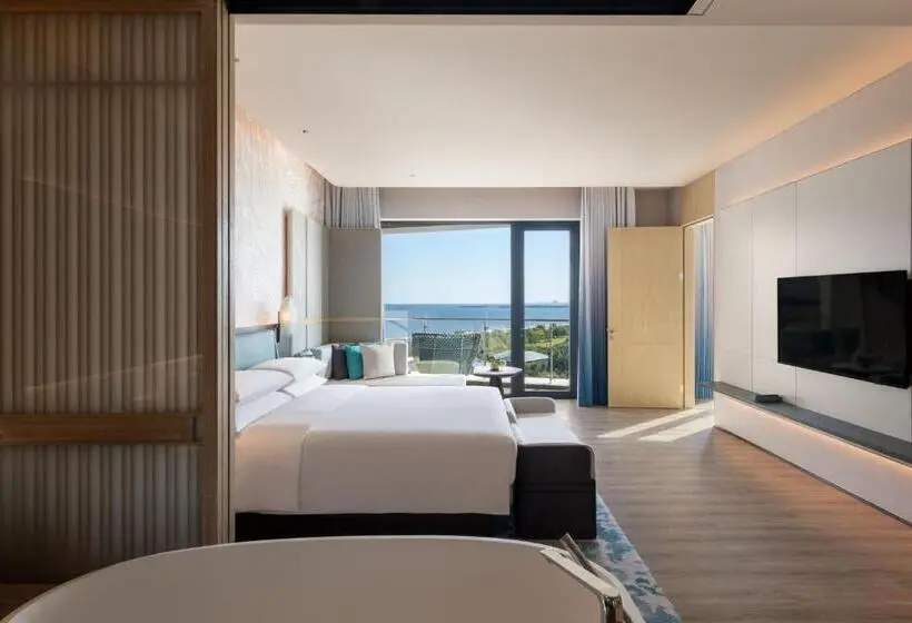 キングサイズベッドのデラックススイート, Qinhuangdao Marriott Resort