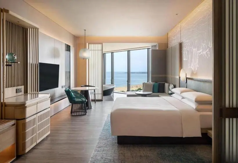 キングサイズベッドのスタンダードルーム, Qinhuangdao Marriott Resort