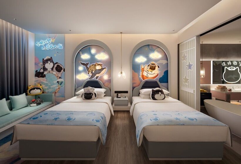 带2个双人床的标准工作室, Qinhuangdao Marriott Resort