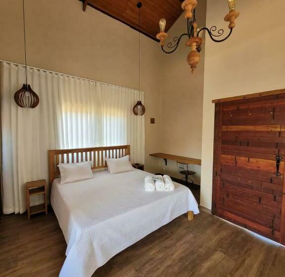 キングサイズベッドのスタンダードルーム, Euetu Na Lapinha Da Serra