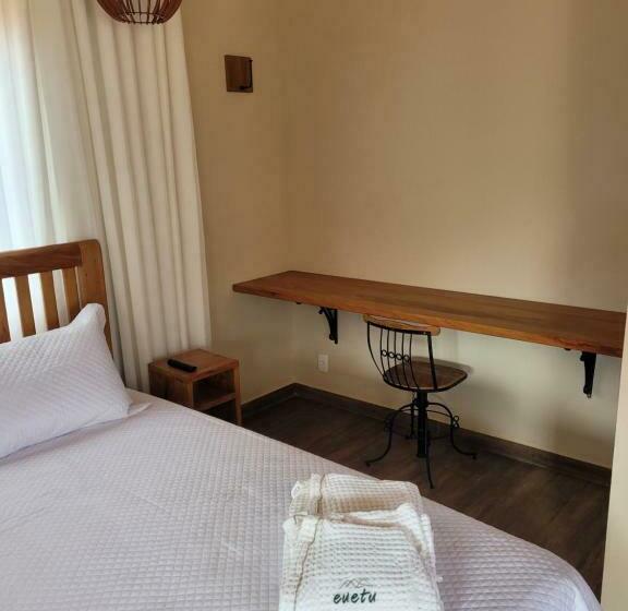 キングサイズベッドのスタンダードルーム, Euetu Na Lapinha Da Serra