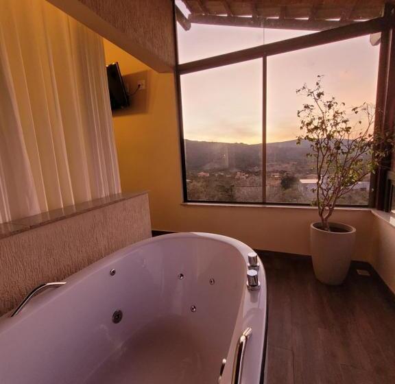 キングサイズベッドのスタンダードルーム, Euetu Na Lapinha Da Serra