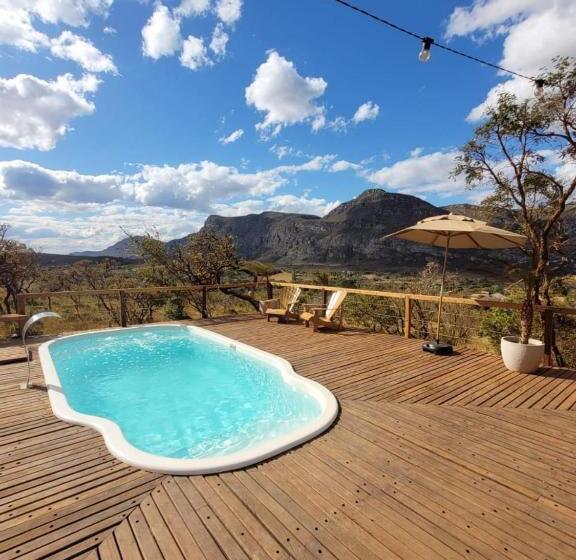 キングサイズベッドのスタンダードルーム, Euetu Na Lapinha Da Serra