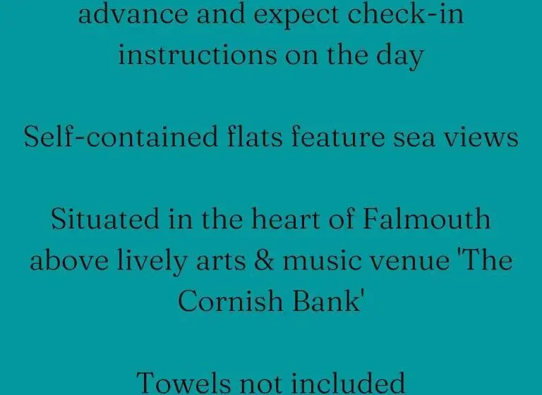 海の見える1ベッドルームアパートメント, The Cornish Bank Flats