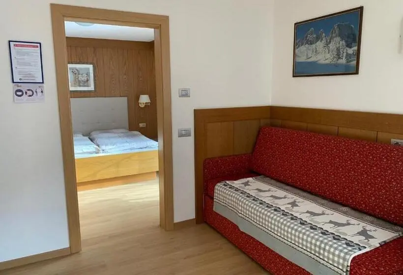 آپارتمان 1 خوابه, Residence Ravisa Dolomites