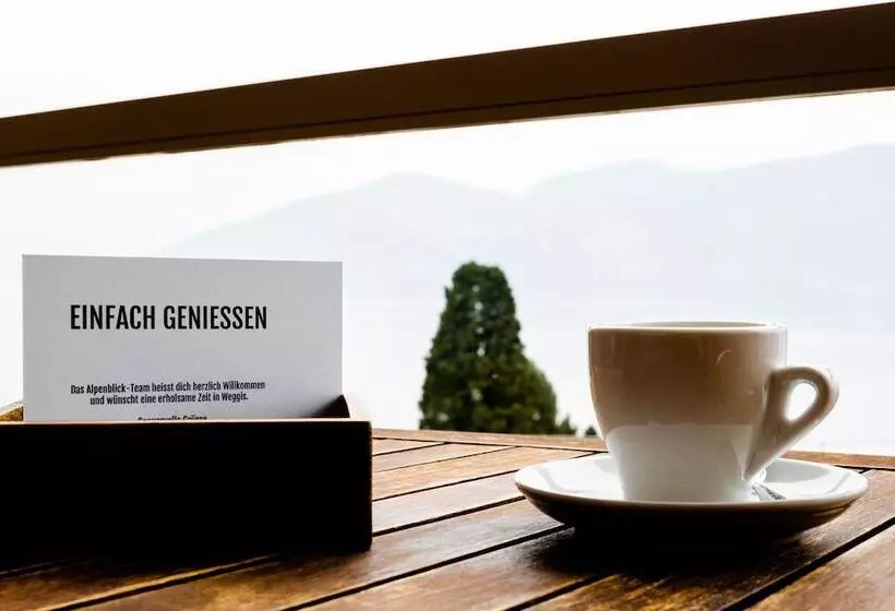 景色の見えるスタンダードシングルルーム, Alpenblick Weggis   Panorama & Alpen Chic