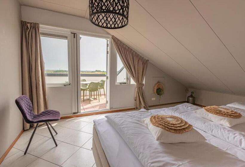 דירת חדר נוף לים, Strandhotel Camperduin