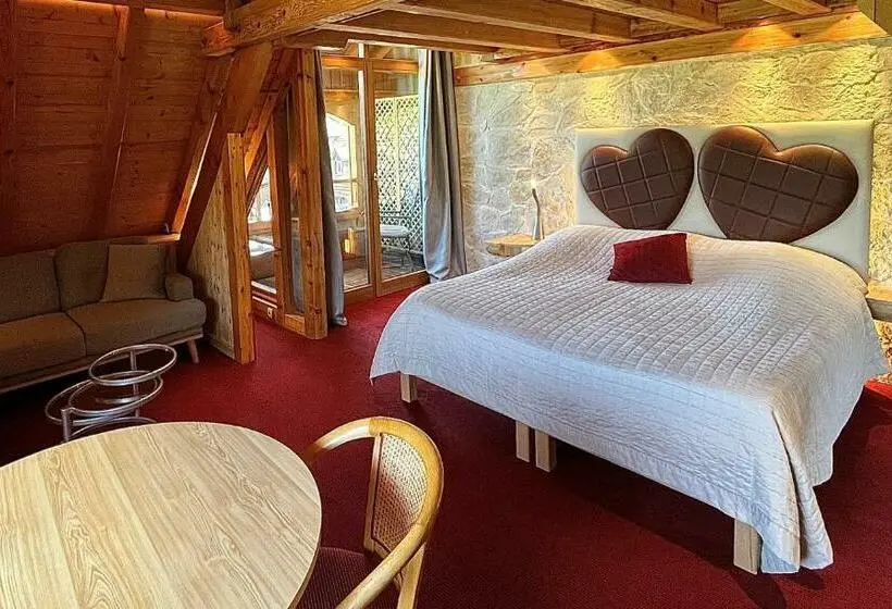 バルコニー付きスタンダードルーム, Auberge La Meuniere