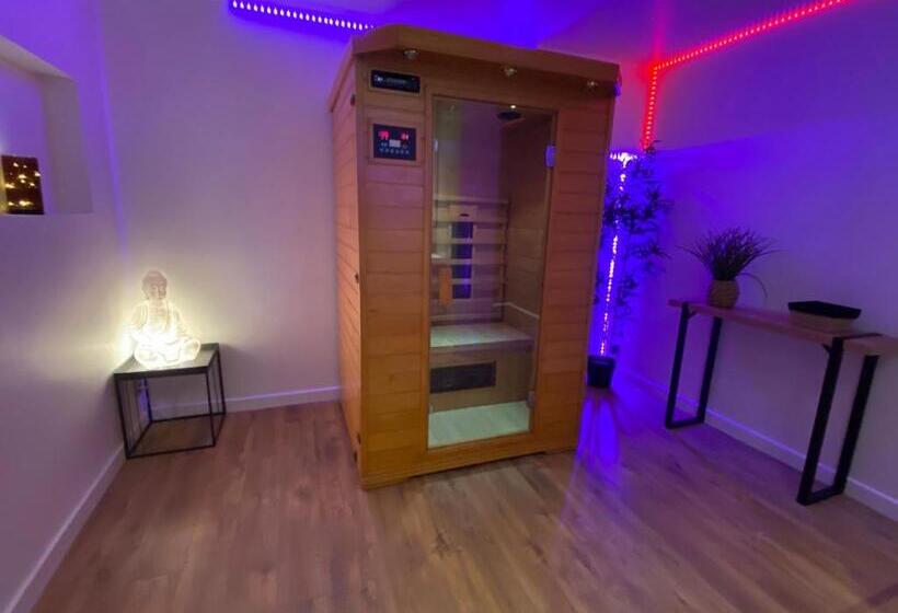 Люкс с гидромассажем, Cosy & Spa Appartement Luxe Jacuzzi Sauna Suite Cristal