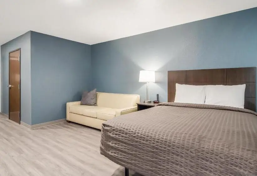 身障者適用クイーンサイズベッドルーム, Woodspring Suites Smyrnala Vergne
