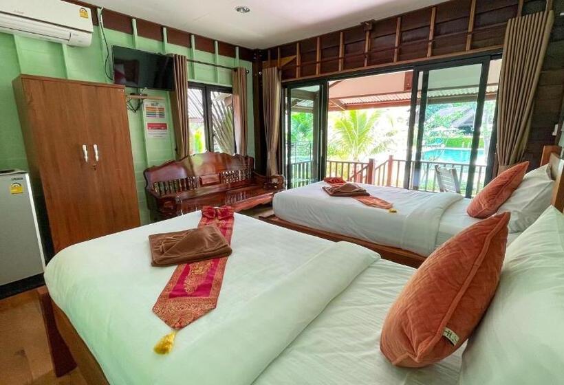 بنجلو عائلى, Koh Yao Seaview Bungalow
