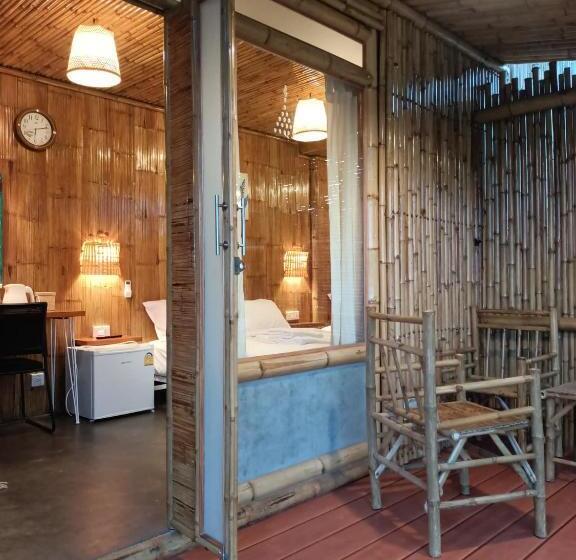 三人经典房间, สวนเกษตรรักษ์ไผ่ Bamboo Conservation Farm