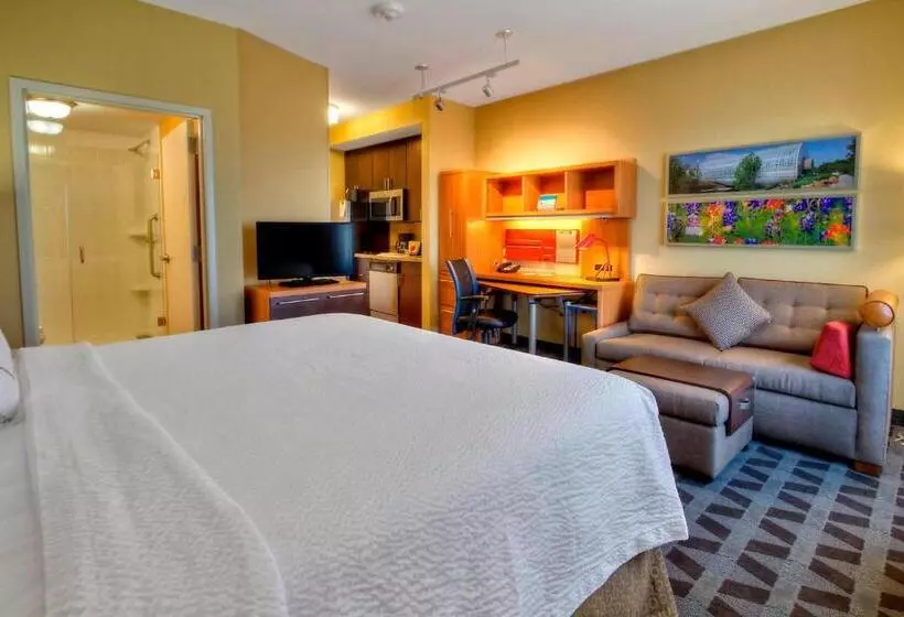 キングサイドベッドのスタンダードワンルーム, Towneplace Suites Oklahoma City Airport