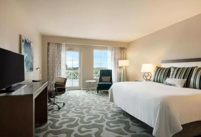 キングサイズベッド、ビュー付きデラックスルーム, Wyndham Grand Jupiter At Harbourside Place