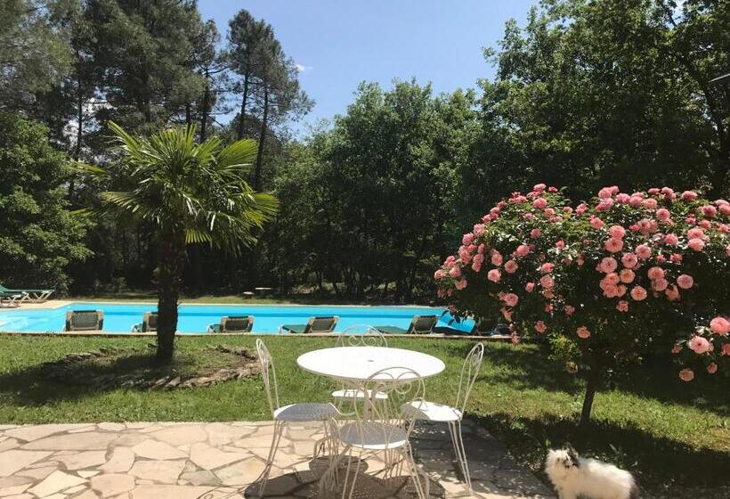 プールの見えるスーペリアルーム, Le Clos Des Cigales