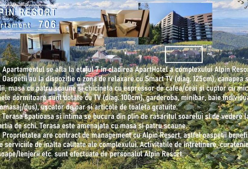 景色の見える一ベッドルームアパートメント, Apartament 2706 Alpin Resort, Etaj 7, Poiana Brașov