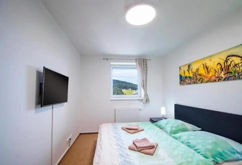 Huoneisto 1 Makuuhuone Näkymä, Aparthotel Klínovec Views