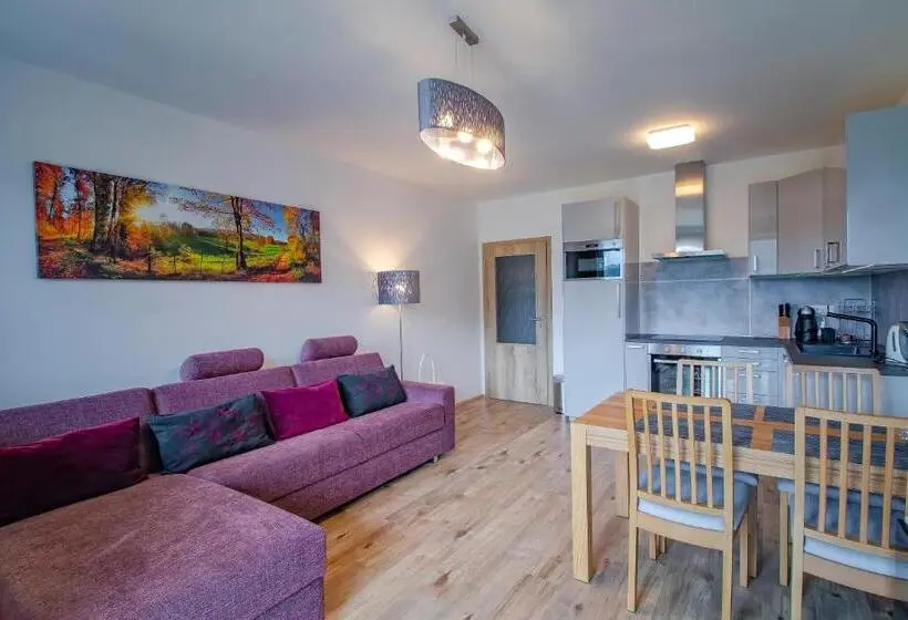 Huoneisto 1 Makuuhuone Näkymä, Aparthotel Klínovec Views