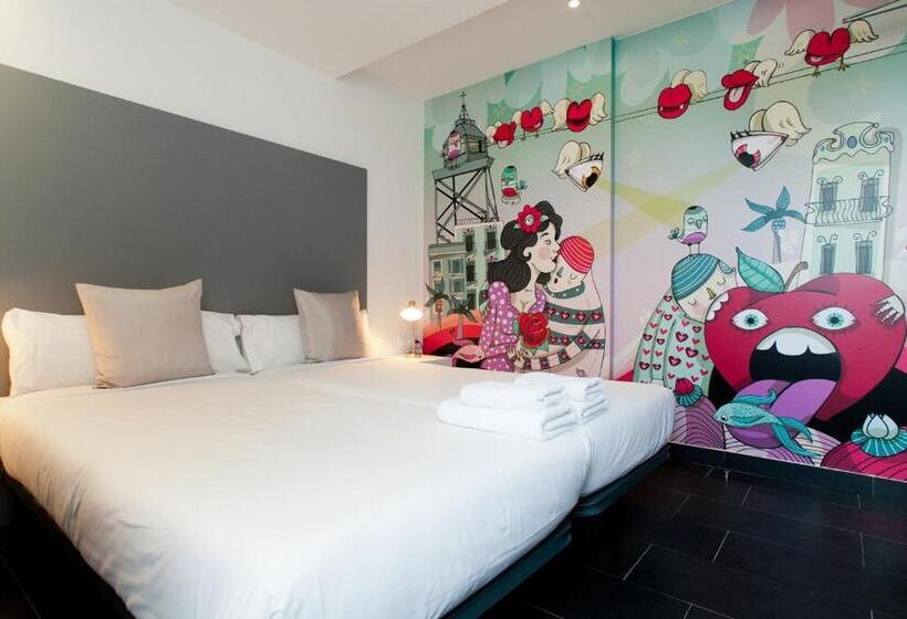 Chambre Standard avec Terrasse, St Christopher's Inn Barcelona