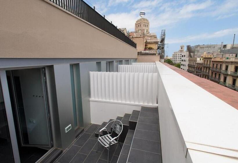 Chambre Standard avec Terrasse, St Christopher's Inn Barcelona