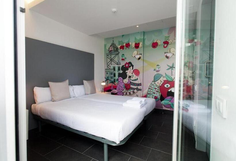 Chambre Individuelle avec Terrasse, St Christopher's Inn Barcelona