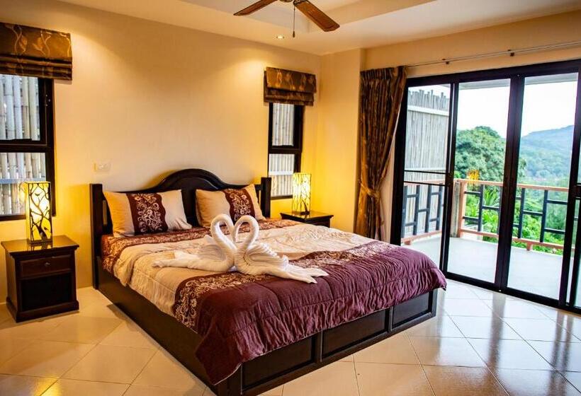 Huoneisto 1 Makuuhuone Merinäkymä, Baan Chom View Kamala Sha Plus