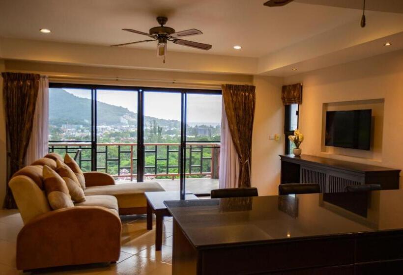 Huoneisto 1 Makuuhuone Merinäkymä, Baan Chom View Kamala Sha Plus