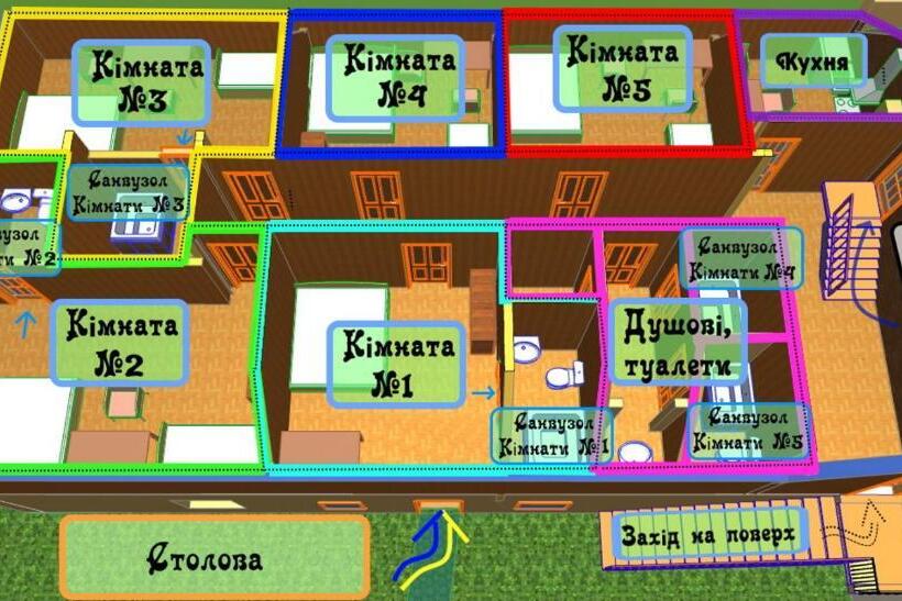 خانه 1 خوابه, сімейний еко готель вежа бойка