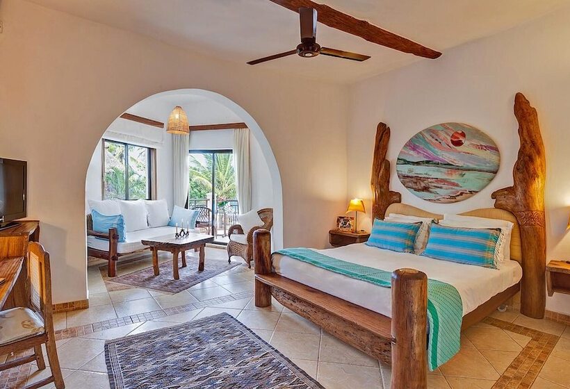 חדר דלוקס נוף לים, Elewana Afrochic Diani Beach