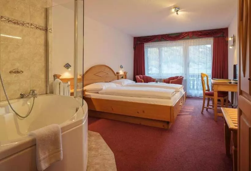 Standardzimmer mit Ausblick, Walliserhof