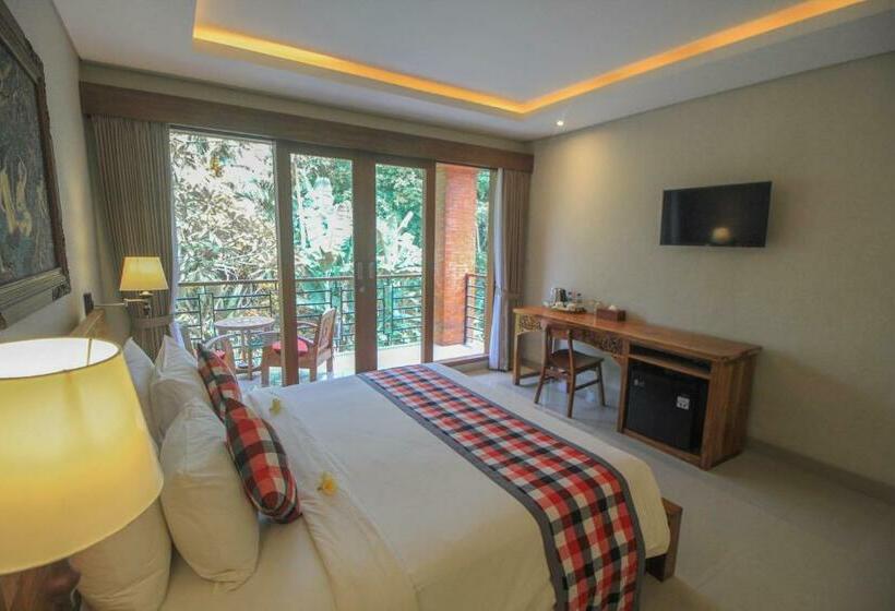 带大床的高级房间, Aji Lodge Bungalow