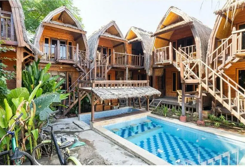 اتاق استاندارد با چشم‌انداز باغ, Deep House Bungalows