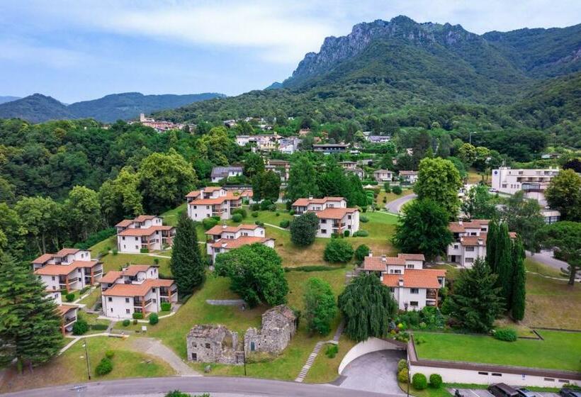 آپارتمان 1 خوابه با بالکن, Centro Cadro Panoramica